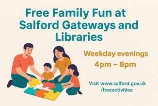 Free Family Fun at Salford Gateways and Libraries